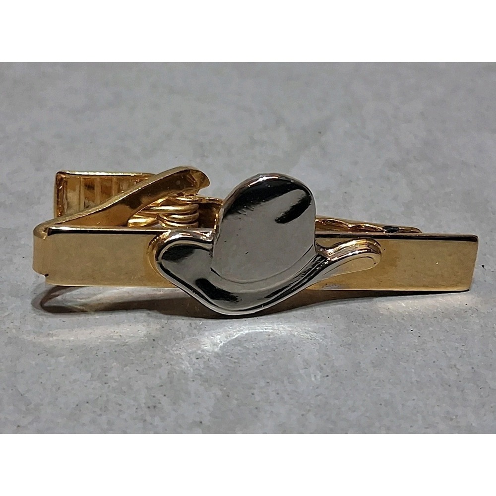 Cowboy Hat Tie Clip Western Tie Bar vintage Formal Wear necktie Accessory